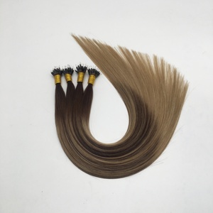 Nhà Máy Bán buôn Chất lượng cao bất Nga Trinh Nữ tóc con người làm nổi bật <span class=keywords><strong>Ombre</strong></span> Màu Nano Vòng phần mở rộng tóc con người - Product Image 6
