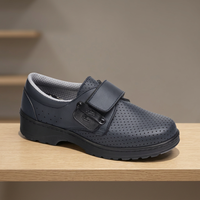 Zapato técnico de microfibra de la mejor calidad, calzado de trabajo Unisex antiestático, zapatos transpirables cosidos antibacterianos con velcro