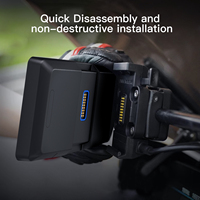 Écran de navigation GPS Android Auto sans fil Carabc DB601 pour moto avec écran tactile de 6 pouces pour BMW