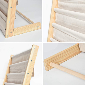 Étagère à livres pour enfants Space Saver, 7 niveaux, organisateur <span class=keywords><strong>de</strong></span> livres <span class=keywords><strong>en</strong></span> <span class=keywords><strong>bois</strong></span>, porte-livres pour tout-petits avec poches profondes pour salle <span class=keywords><strong>de</strong></span> jeux, chambre d'enfant, chambre à coucher - Product Image 6