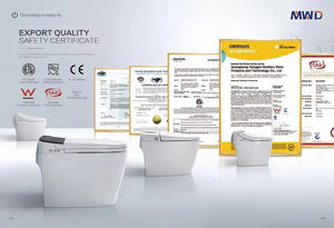 MWD CUPC ETL WaterSense MWD WC Bidet de Luxe Siphonique à Poser au Sol 12Rough-in avec Ouverture Automatique et Bidet Intelligent, Vente en Gros - Product Image 6