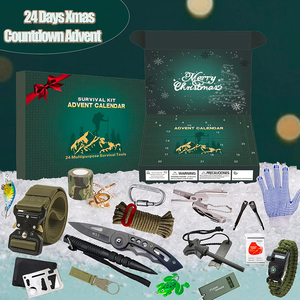 JELOCAMP Calendrier de l'Avent 24 Jours : Kit d'Outils de Survie et de Préparation pour Hommes, Boîte Mystère de Fournitures de <span class=keywords><strong>Camping</strong></span> en Plein Air, Cadeau Kit de Survie - Product Image 2