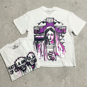 T-shirts à manches courtes pour hommes, coupe classique, 100% coton lourd 300g, motif uni personnalisé, impression sérigraphique, vente en gros - Product Image 1