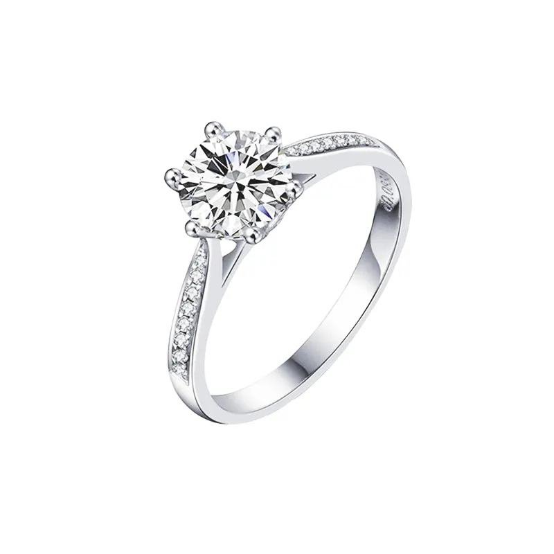 18K 14K Solitaire Kim Cương Nhẫn Kim Cương Đồ Trang Sức Nhẫn Phòng Thí Nghiệm Grown Kim Cương Đồ Trang Sức