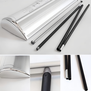 Stendardo portatile con offerta promozionale con supporto per Banner retrattile in stile moderno - Product Image 4