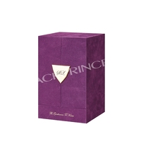 Carton rigide de luxe personnalisable verre à vin boîte cadeau matériaux recyclés doublure éponge fermeture magnétique pour liqueur vin