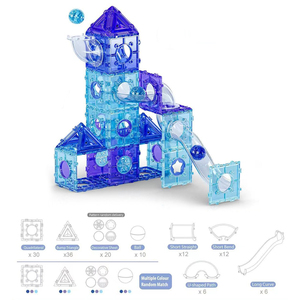 132 pezzo Set di giocattoli da costruzione a scatto per assemblare giocattolo per bambini Set di blocchi di plastica giocattolo educativo - Product Image 6