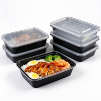 Boîte d'emballage en plastique pour noix et céréales, en matériaux recyclés, pour produits alimentaires, gâteaux soufflés, pâtisseries, biscuits, chips de pommes de terre, sushis, pizzas, PET Jv
