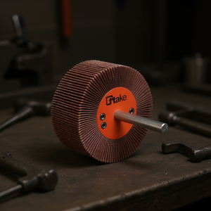 Ttake Abrasive Flap <b>Wheel</b> 60x40 Mm 120 Grit 6 Mm Shaft For <b>Grinding</b> - Product Image 3