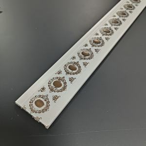 Lignes de moulures décoratives murales intérieures en polystyrène PS couleur or champagne - Product Image 6