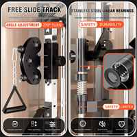 DINUO – Cage de musculation multifonctionnelle, machine à câbles tout-en-un avec double pile de poids pour entraînement complet du corps en salle de sport