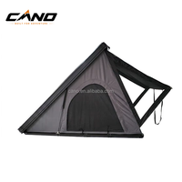 Tente de toit ultra-fine et légère en aluminium à coque rigide, design aérodynamique en forme de cale pour voiture, SUV, fourgonnette, 4x4, camping en tout-terrain