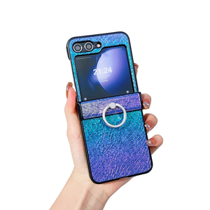 Étui de téléphone en cuir pliable à coutures pour Zflip4, motif serpent progressif en <span class=keywords><strong>PC</strong></span>, adapté à la protection 5 - Product Image 1