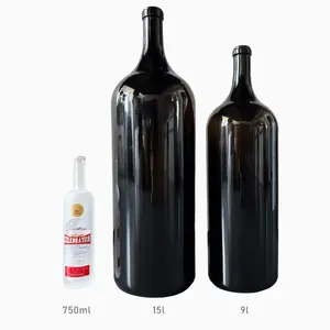 लक्जरी थोक अनुकूलित आकार ओएम/ओटम कम मोक हैंडमेड 3l 6l 9l 15l 30l ग्लास वाइन बोतल कोर्क सीलिंग स्क्रू फिनिश के साथ - Product Image 4