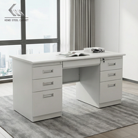 Structure métallique démontable, bureau d'ordinateur de haute qualité en métal, mobilier de bureau en acier, bureau
