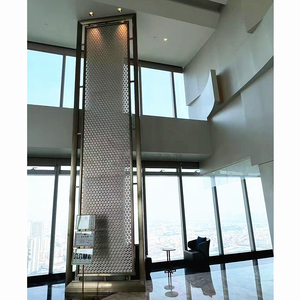 Divisor de habitación de aluminio impermeable moderno decorativo/pared de partición con revestimiento de PVDF ecológico insonorizado - Product Image 1