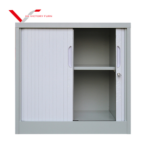Armoire à portes battantes à 2 roulettes, grand espace de rangement, armoire à dossiers en acier, armoire de bureau en promotion - Product Image 1