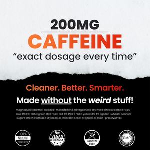 Cápsulas de Cafeína de Alta Calidad con 100mg de L-Teanina, 60 Cápsulas, Favorecen la Energía y la Concentración, Suplemento de Cafeína de Larga Duración - Product Image 4