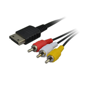 Cable de Audio y Video de 1.8m para <span class=keywords><strong>SEGA</strong></span> DreamCast DC, Adaptador de Audio y Video AV para TV, Cable Convertidor 3RCA para Altavoz, <span class=keywords><strong>CD</strong></span>, DVD - Product Image 3