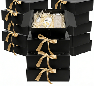 Foldable Customized Shape Recycled Kraft Paper Bridesmaid Wedding Favour Candle Gift Boxes Ribbon Baby Shower <strong>Groomsmen</strong> <strong>Proposal</strong> - Product Image 1