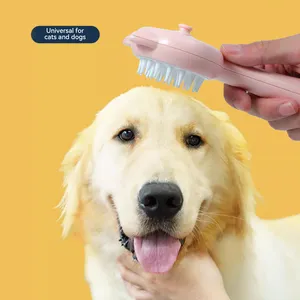 2024 New 4-in-1 Multi-purpose Silicone Steam Pet Spray Brush For Tangling And Hair Removal In Dogs And Cats
