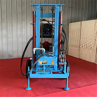 Machine de puits d'eau diesel hydraulique efficace 300m pour petite plate-forme d'irrigation de terres agricoles rurales urbaines de ménage