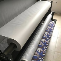 Rouleau de papier de transfert par sublimation blanc 48 pouces 29 g/m² séchage rapide taux de transfert de 98 % pour imprimante de sublimation textile