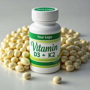 NEGÓCIO SUPLEMENTO Vitamina D3 K2 MK7 Óleo de Coco Virgem Dupla Força Coração Osso Dentes Saúde Softgels Cápsulas Suplementos alimentares - Product Image 2