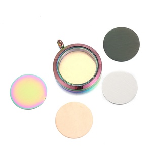 Yiwu aceon thép không gỉ DIY cá nhân khắc chải nổi đĩa phổ biến Bộ nhớ món quà cầu vồng Vòng mề đay Mặt dây chuyền - Product Image 3