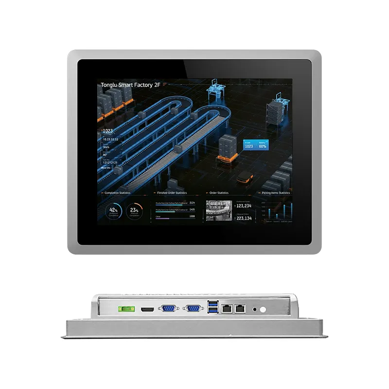 Industriële Touch Panel Pc Ip65 Waterdichte Android 10.4 12.1 15 17 19 Inch Capacitieve Industri Paneel Pc