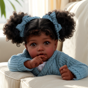 Babeside Promotion : Poupée Reborn Fille Réaliste Celina, Corps en Vinyle Souple, Torse en Tissu, Jouet Miniature en Vinyle Souple, Poupée Bébé Reborn - Product Image 1