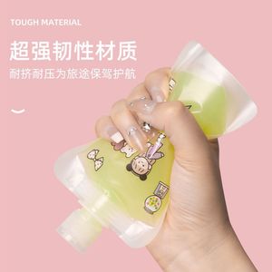 Cosmetic Refill Bag Portable Frosted Flip Top Spout A Size For Travel Use - Product Image 3