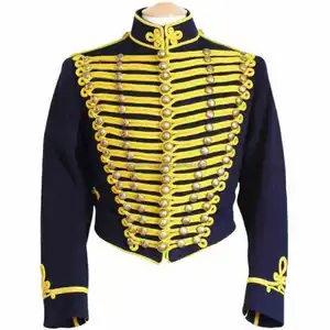 Совершенно новые мужские жакеты Napoleonic Hussar синяя шерсть произведено воспроизведение