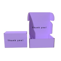 Petites boîtes d'emballage pour abonnement postal à dessus rabattable biodégradables avec logo personnalisé Boîte postale d'expédition en papier de couleur imprimée