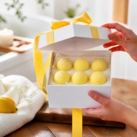 Bombe de bain effervescente au citron jaune naturel, design rond, relaxante, pour spa, coffret cadeau de 6 pièces, personnalisable OEM ODM 100g