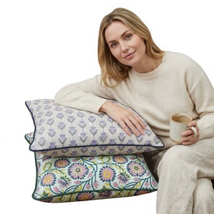 Funda de Almohada Cuadrada de Algodón de Lujo, Elegante Funda Decorativa para Cojín de Sofá, Cama, Hotel, Oficina, Decoración del Hogar - Product Image 2
