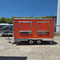 Remorque de vente mobile avec cuisine complète, chariot alimentaire, camion de cuisine mexicaine