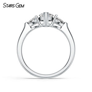 Starsgem Custom Jewelry 18k Solid Gold 1.0ct Marquise Cut <b>Lab</b> Diamond Engagement Ringd - Product Image 5