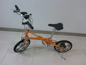 Quadro de bicicleta dobrável, quadro de liga de alumínio ultra-leve portátil adulto de 16 polegadas para bike em um segundo - Product Image 5