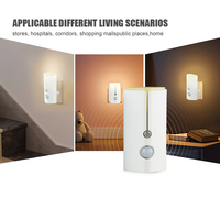 Lampe à induction détecteur de mouvement led veilleuses sourdes sonnette avec flash