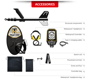 Máy dò vàng chuyên nghiệp 24K mới về, độ chính xác cao, dụng cụ tìm kho báu dưới lòng đất, kích thước nhỏ, máy dò kim loại công nghiệp - Product Image 6