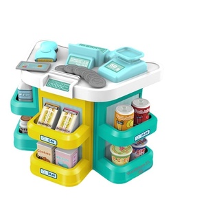 Juego de simulación de supermercado para niños, mostrador de ventas con tarjeta de crédito escaneable, juguete de rol para jugar a la caja registradora - Product Image 6