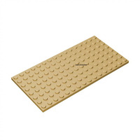 Plaque de base classique pour blocs de construction emboîtables 8x16 en plastique ABS de qualité supérieure, pour la construction, vente en gros, pièces de briques DIY personnalisées
