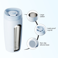 Mug à café en acier inoxydable écologique, avec couvercle verrouillable, isotherme sous vide, sans BPA, anti-fuite, 6-12 heures