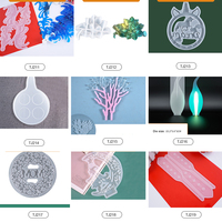 Osbang Diy Cherry Blossom Cup Coaster Christmas Afro Table Tray Epoxy Resin Silicone Mold