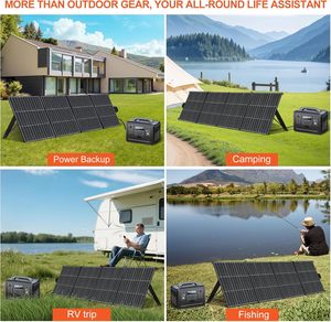 Panneaux solaires monocristallins pliables portables ALECTER 200W certifiés CE, 23,4% d'efficacité élevée, étanches IP65, légers - Product Image 6