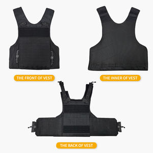 頑丈なアーマー1000Dオックスフォードブラック屋外カスタム軽量男性クイックリリースパッド入りセキュリティMolle戦術プレートキャリアベスト - Product Image 6