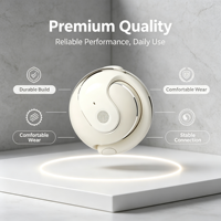 Earbud Terjemahan Berkualitas Premium Kenyamanan Sepanjang Hari Earphone Open-ear Desain Baru 2026 Warna Kustom untuk Perjalanan