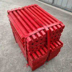 Professional High Manganese Steel Jaw Plate Toothed Plate For Jaw Crusher And Mining Machinery Mn13Cr2 Mn18Cr2 Mn22Cr2