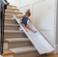 Glissière d'escalier compatible avec 90% Glissière d'escalier montée sur escalier pour enfants